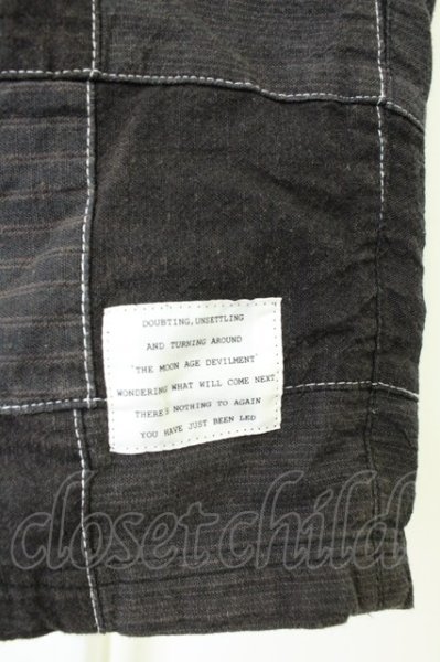画像3: Moonage Devilment（清春） / パンツ.パッチワークサルエルショート 00 ブラック T-26-05-22-042-Mo-ts-YM-ZT (3)