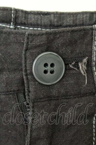 画像4: Moonage Devilment（清春） / パンツ.パッチワークサルエルショート 00 ブラック T-26-05-22-042-Mo-ts-YM-ZT (4)