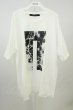 画像1: NO ID. BLACK / グラフィックロゴプリントBIG Tシャツ ONE ホワイト T-26-05-22-006-NO-ts-YM-ZT (1)