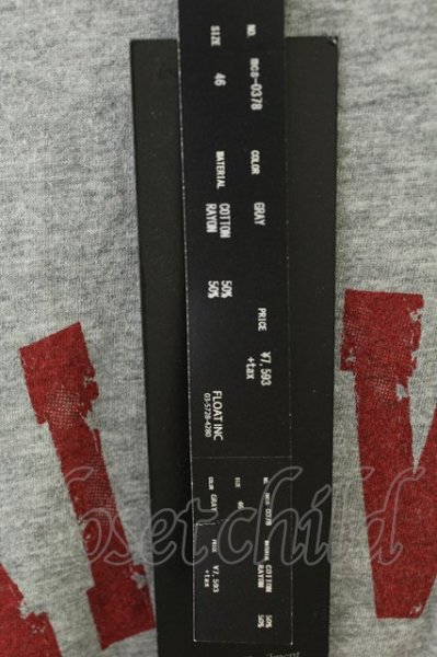 画像4: Moonage Devilment / VAINVICE ポケットTシャツ 46 グレー T-26-05-22-011-Mo-ts-YM-ZT (4)