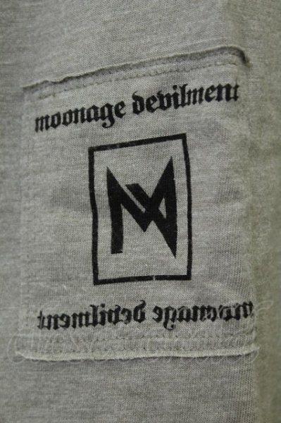 画像4: Moonage Devilment / ルーズポケットTシャツ 46 グレー T-26-05-22-012-Mo-ts-YM-ZT (4)
