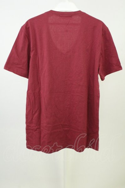 画像2: TORNADO MART / フラワープリントVネックTシャツ L ワイン T-26-05-22-015-TO-ts-YM-ZT (2)