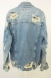 画像2: ZARA / デストロイGジャンデニムジャケット EU S インディゴ T-26-05-22-018-ZA-ja-YM-ZT (2)