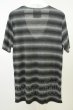 画像2: SEANA / グラデーションボーダーVネックTシャツ L グレー T-26-05-22-020-SE-ts-YM-ZT (2)