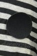 画像3: Moonage Devilment / ボーダーワイドカットソー 46 ブラックｘグレー T-26-05-22-021-Mo-to-YM-ZT (3)