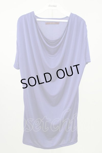 画像1: SEANA / ドレープネックスムーツTシャツ L ブルー T-26-05-23-027-SE-ts-YM-ZT (1)