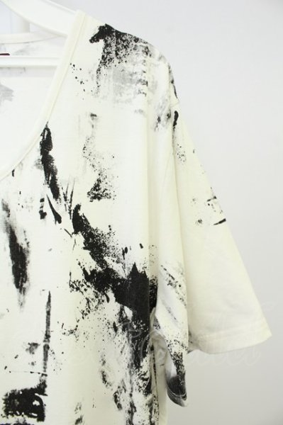 画像3: SEANA / 総柄プリントUネックロングTシャツ XL ホワイト T-26-05-23-001-SE-ts-YM-ZT (3)