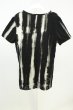 画像2: SEANA / ストライプブリーチTシャツ L ブラック T-26-05-23-011-SE-ts-YM-ZT (2)