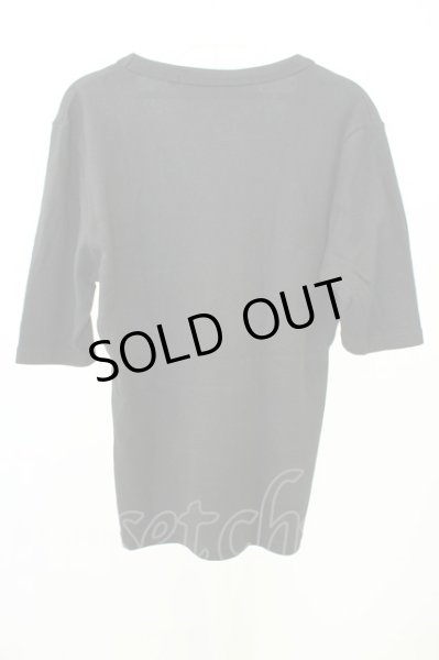 画像2: NO ID. / フライスVネックTシャツ 1 ブラック T-26-05-23-022-NO-ts-YM-ZT123 (2)
