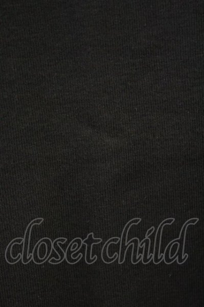 画像4: NO ID. / フライスVネックTシャツ 1 ブラック T-26-05-23-022-NO-ts-YM-ZT (4)