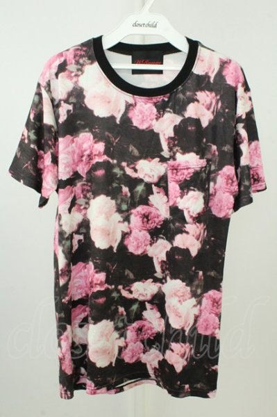 画像1: Wrouge / フラワーパターンポケットＴシャツ M ピンク T-26-05-23-023-Wr-ts-YM-ZT (1)