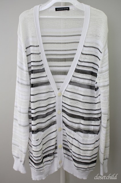 Diet Butcher Slim Skin カーディガン 透かしボーダー メンズクローゼットチャイルド