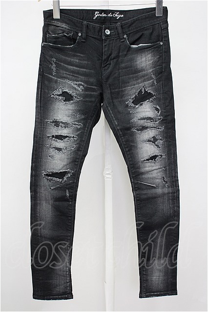 Gostar De Fuga パンツ リメイク加工ストレッチスキニーデニム メンズクローゼットチャイルド