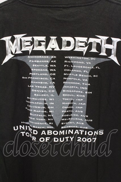 10 オフ Shoot Tシャツ Megadeth メンズクローゼットチャイルド 10 オフ Shoot Tシャツ Megadeth メンズクローゼットチャイルド