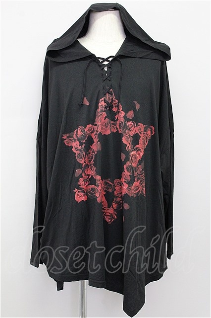 Sale Civarize カットソー 六芒星レースアップフードポンチョ メンズクローゼットチャイルド Sale Civarize カットソー 六芒星レースアップフードポンチョ メンズクローゼットチャイルド