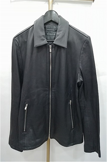 【SALE】GOSTAR DE FUGA ジャケット.襟付きラムレザーシングルライダース