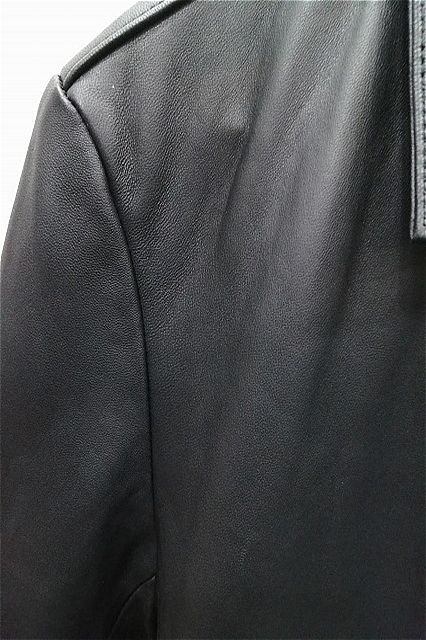 【SALE】GOSTAR DE FUGA ジャケット.襟付きラムレザーシングルライダース