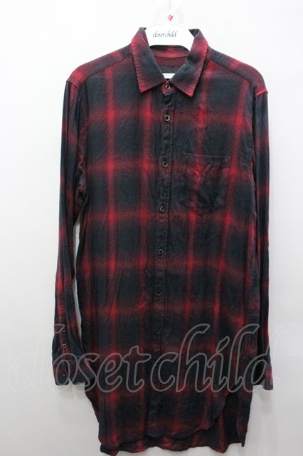 Fuga シャツ Salamander ロングチェック長袖 メンズクローゼットチャイルド