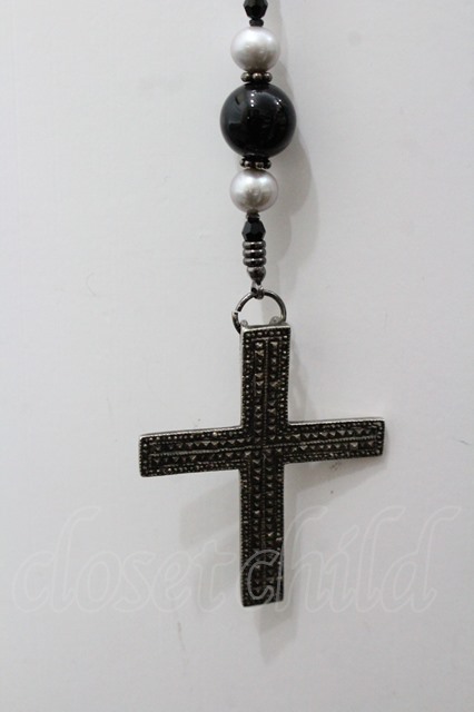 gunda(ガンダ) ネックレス.ROSALY 6 NECKLACE /シルバーxブラック/-