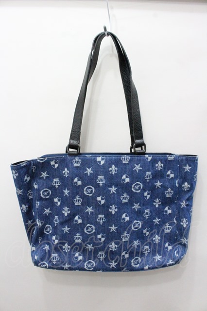 【SALE】SAMANTHA KINGZ バッグ.オリジナルパターンデニムトート /インディゴ/-