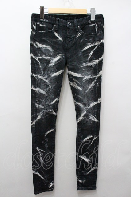 限定販売】 CIVARIZE パールバインダー加工ストレッチスキニーデニム 