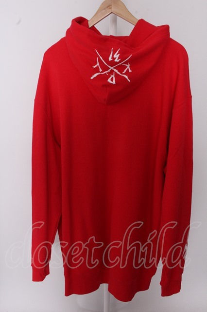 【SALE】KRY clothing パーカー.フロントロゴ /レッド/