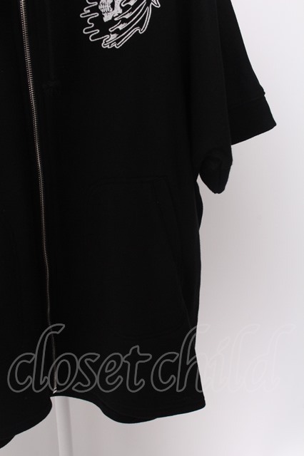 SALE】KRY clothing パーカー.SPIRIT 半袖 /ブラック/ - メンズ 