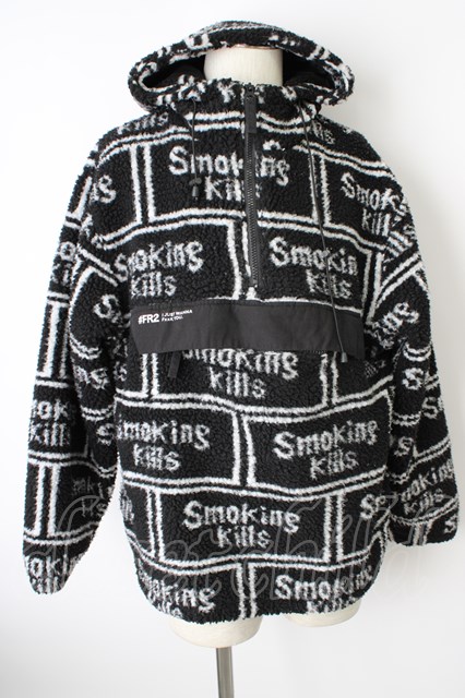 #FR2 ジャケット.Smoking kills Logo Boa Anorak /ブラック/表記なし