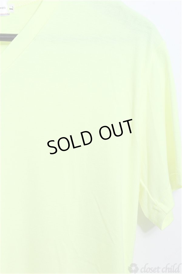 画像3: 【新品アウトレット】セレクトウェア Tシャツ.カラーVネックTシャツ /イエロー/L B-18-08-12-005b-1-ts-0-m-NA-ZT-M098 (3)
