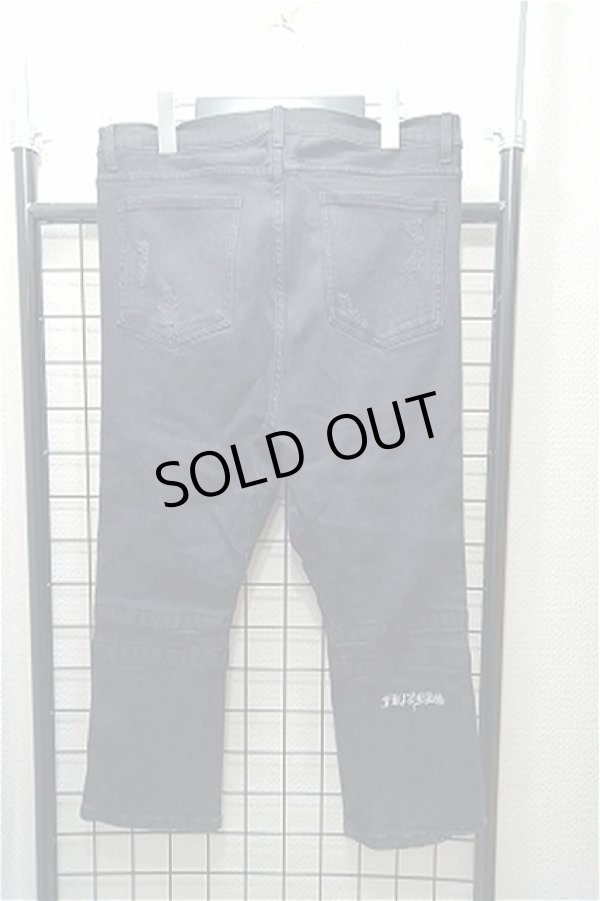 画像2: 【SALE】FR(13)NDS（ROYAL FLASH） パンツ.ダメージクロップドDENIM /ブラック/M S-20-12-11-010-FR-pa-KN-ZT099 (2)