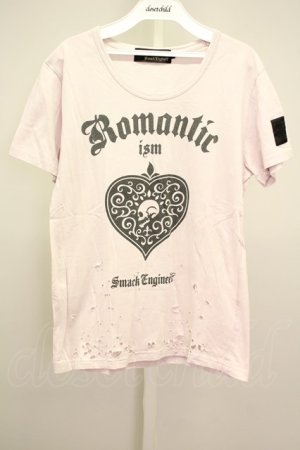 画像: 【SALE】SMACK ENGINEER Tシャツ.クラッシュ HEART TEE /ピンク/M T-21-06-03-008-SM-ts-KN-ZT075