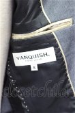 画像5: 【セール】VANQUISH ジャケット.ピークドラペル ショートテーラード /グレー×ゴールド/S T-21-06-21-001-VA-ja-KN-ZT181 (5)