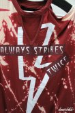 画像2: 【SALE】Religion Tシャツ.ALWAYS STRIKES TWICE /レッド/XS O-21-07-08-028-Wr-ts-YM-ZT084 (2)