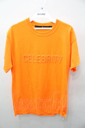 画像: 【SALE】NO ID. Tシャツ.ラバーメッセージBIG /オレンジ/1 O-21-08-08-005-NO-ts-YM-ZT075