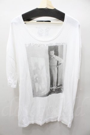 画像: 【SALE】NO ID. Tシャツ.フォトプリントBIG /ホワイト/F O-21-08-09-006-NO-ts-YM-ZT179