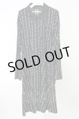 画像: 【SALE】SWITCHBLADE シャツ.KNIFE PIN STRIPE LONG /ブラック×ホワイト/S T-21-08-20-009-AB-sh-KN-ZT311
