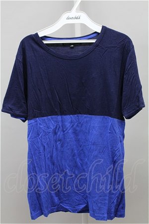 画像: 【SALE】Beno Tシャツ.バイカラー【現在買取対象外】 /ブルー/M T-21-09-08-010-Be-ts-YM-ZT219