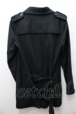 画像5: 【WINTERセール】yankee a go go コート.メルトントレンチ【現在買取対象外】  /ブラック/1 O-21-11-06-056-ya-ou-YM-ZT-M008 (5)