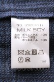 画像9: 【SALE】MILKBOY ジャケット.WATSON /ブラック×ネイビー/F T-21-11-30-002-MI-ja-KN-ZT169 (9)