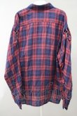 画像2: 【SALE】MILKBOY シャツ.CHECKED GAUZE /レッド/F T-21-11-30-009-MI-sh-KN-OS (2)