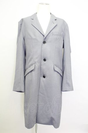 画像: 【SALE】NO ID. ジャケット.Pツイル千鳥エンボストラベルチェスターJKT /グレー/3 T-21-12-02-002-NO-ja-KN-ZT154