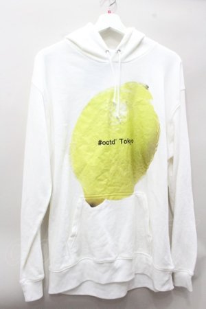 画像: 【SALE】#ootd パーカー.レモンプリント /ホワイト/ O-22-01-13-078-ET-to-YM-ZT284