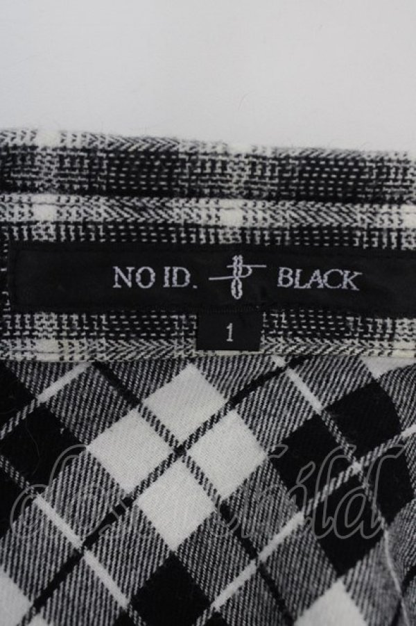 画像5: 【SALE】NO ID.BLACK シャツ.クレイジーチェックカットオフSH /ブラック/1 T-22-01-27-006-NO-sh-ET-ZT241 (5)
