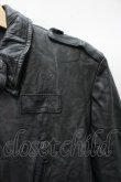画像2: 【セール】attack the mind 7 ジャケット.WASH oxhide f-army レザー /ブラック/3 O-22-01-31-026-at-ja-YM-ZT-ML001 (2)