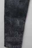 画像6: 【セール】JURY BLACK パンツ.ステッチダメージスキニー /ブラック/L O-22-05-16-076-JU-pa-YM-ZT327 (6)