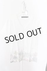 画像: FUGA Tシャツ.MARCIALE グラデーションフラワー /ホワイト/44 O-22-06-07-077-FU-ts-YM-ZT369