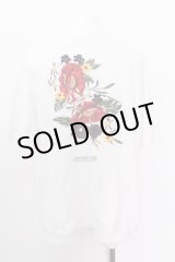 画像: 【SALE】LEGENDA Tシャツ.Flower art embroidery /ホワイト/F O-22-06-26-060-LE-ts-YM-ZT323