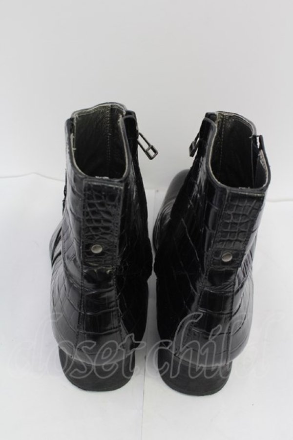 画像2: 【SALE】5351pour les Hommes ブーツ.クロコ型押し /ブラック/46 T-22-06-29-026-53-sho-KN-ZT1000 (2)