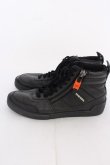 画像3: 【WINTERセール】DIESEL スニーカー.ジップディテールレザーハイカット【現在買取対象外】 /ブラック/EUR43 T-22-07-01-008-DI-za-KN-ZT1000 (3)