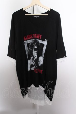 画像: 【SALE】BLACK HONEY CHILI COOKIE（Roen） Tシャツ.B.H.C.C JIM MORRISON /ブラック/4 O-22-07-24-050-BL-ts-YM-OS-ZT397